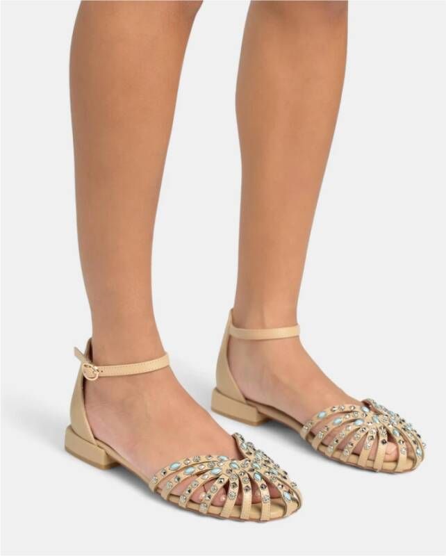 Alma EN Pena Studded cage sandal