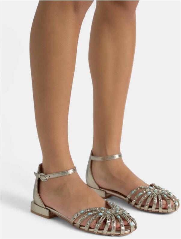 Alma EN Pena Studded cage sandal