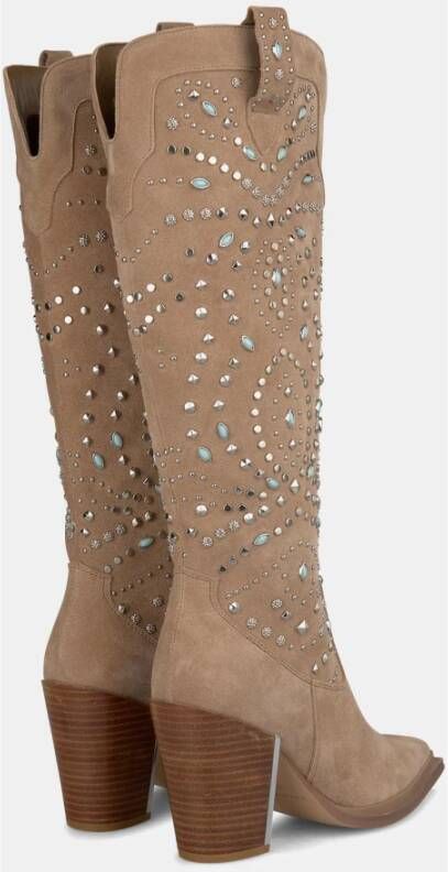 Alma EN Pena Studded heeled boots