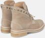 Alma en Pena Studded Leather Lace-Up Boot Beige Dames - Thumbnail 3