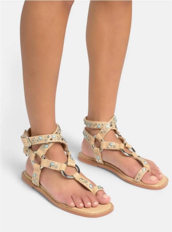 Alma EN Pena Studded toe sandal