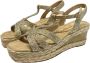 Alma en Pena Suede Sleehak Enkelband Schoenen Beige Dames - Thumbnail 2