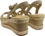 Alma en Pena Suede Sleehak Enkelband Schoenen Beige Dames - Thumbnail 3