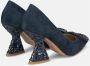 Alma en Pena Versierde Hakschoen Blue Dames - Thumbnail 3