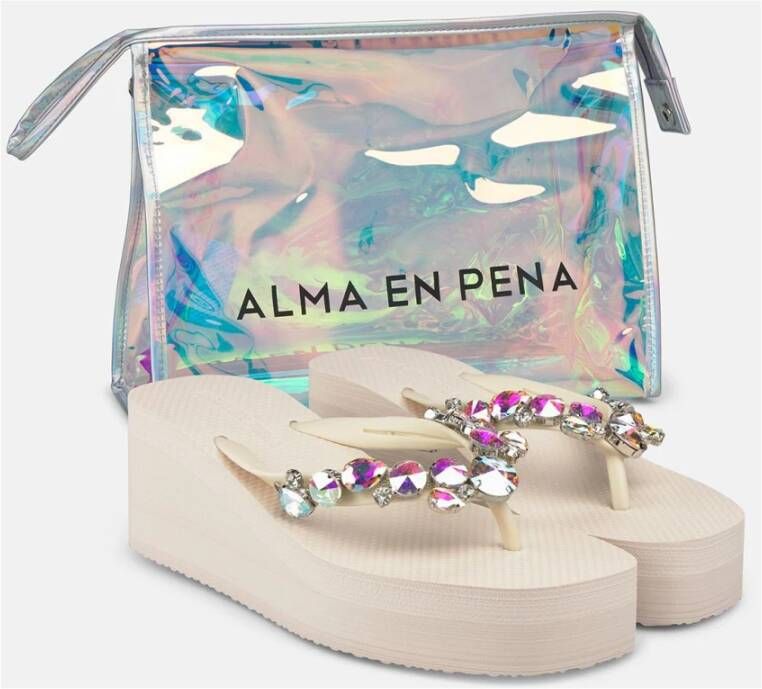 Alma EN Pena Versierde teenslippers