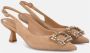 Alma en Pena Vierkante Broche Hak Schoen Beige Dames - Thumbnail 2