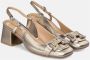 Alma en Pena Vierkante Hak Gesp Schoen Yellow Dames - Thumbnail 2