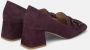 Alma en Pena Vierkante neus strass hoge hak schoen Purple Dames - Thumbnail 3