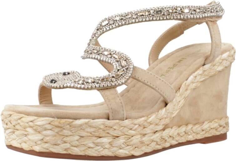 Alma en Pena Wedges Beige Dames