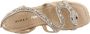 Alma en Pena Slangenwig sandaal met strass Beige Dames - Thumbnail 12