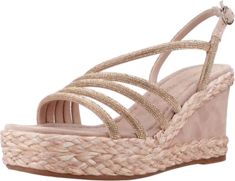 Alma en Pena Wedges Beige Dames