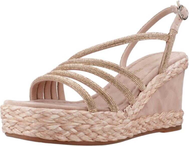 Alma en Pena Wedges Beige Dames