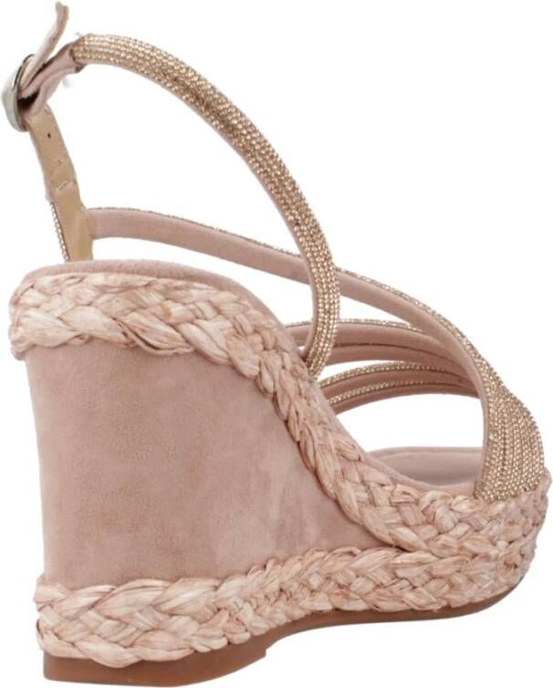 Alma en Pena Wedges Beige Dames