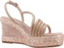 Alma en Pena Rhinestone Sleehak Sandaal Pink Dames - Thumbnail 8