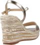 Alma en Pena Rhinestone Wedge Sandaal met Gevlochten Detail Gray Dames - Thumbnail 6