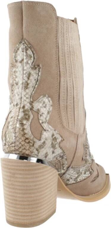 Alma en Pena Western Style Cowboy Boots Brown Dames