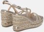 Alma en Pena Wig Sandaal met Strass Bandjes Yellow Dames - Thumbnail 5