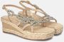 Alma en Pena Wig Sandalen met Strass Beige Dames - Thumbnail 2