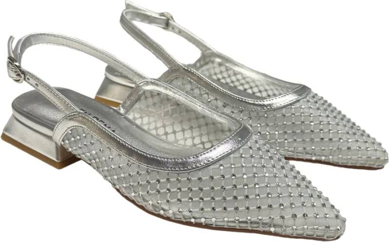 Alma en Pena Zilveren Ballerina's met Bandje Gray Dames