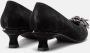 Alma en Pena Zwarte leren pumps met bloemdetail Black Dames - Thumbnail 2
