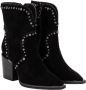 Alma en Pena Zwarte suède cowboylaars voor dames Black Dames - Thumbnail 2