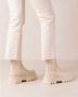 ALOHAS All Rounder Crème Leren Enkellaarzen White Dames - Thumbnail 10
