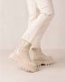 ALOHAS All Rounder Crème Leren Enkellaarzen White Dames - Thumbnail 11
