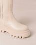 ALOHAS All Rounder Crème Leren Enkellaarzen White Dames - Thumbnail 13