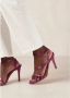 ALOHAS Paarse leren sandalen Purple Dames - Thumbnail 3