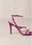 ALOHAS Paarse leren sandalen Purple Dames - Thumbnail 6
