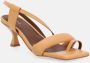 ALOHAS Asymmetrische bandjes in leer sandalen Orange Dames - Thumbnail 14