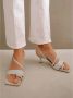 ALOHAS Asymmetrische bandjes sandaal White Dames - Thumbnail 8