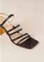 ALOHAS Aubrey Zwarte Leren Sandalen Multicolor Dames - Thumbnail 7