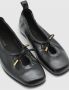 ALOHAS Zwarte leren balletflats Black Dames - Thumbnail 15