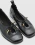 ALOHAS Zwarte leren balletflats Black Dames - Thumbnail 18