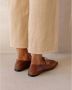 ALOHAS Bruin Leren Ballet Flats Brown Dames - Thumbnail 6