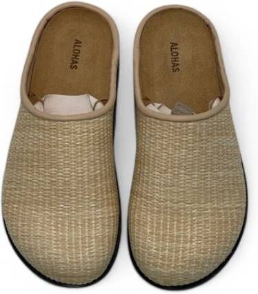Alohas Beige Sandalen met Schiava Stijl