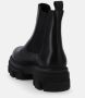 ALOHAS Stevige Zwarte Leren Enkellaarzen Black Dames - Thumbnail 10