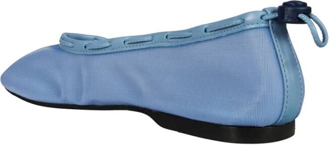 Alohas Blauwe leren ballerina schoenen