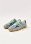 ALOHAS Blauwe leren sneakers Green Dames - Thumbnail 6