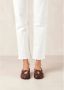 ALOHAS Rosalind Leren Ballet Flats Brown Dames - Thumbnail 5