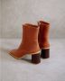 Alohas West Cape Vintage Cognac Dames Enkelboots - Thumbnail 8