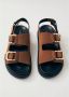 ALOHAS Harper Suède Bruin Leren Sandalen Brown Dames - Thumbnail 2