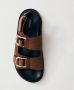 ALOHAS Harper Suède Bruin Leren Sandalen Brown Dames - Thumbnail 4