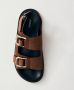 ALOHAS Harper Suède Bruin Leren Sandalen Brown Dames - Thumbnail 3