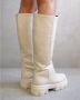 ALOHAS Beige Enkellaarzen voor vrouwen Beige Dames - Thumbnail 8
