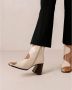 ALOHAS Bruine laarzen met crèmekleurige details Bruin Dames - Thumbnail 7