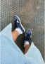 ALOHAS Marineblauwe Leren Sneakers Blue Dames - Thumbnail 7