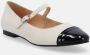 ALOHAS Musa Bicolor Leren Ballet Flats White Dames - Thumbnail 6