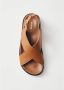 ALOHAS Bruine leren sandalen 3cm hak Brown Dames - Thumbnail 3